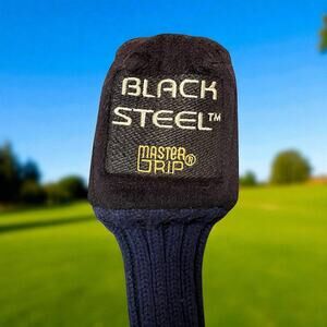Master Grip Black Steel 5 Wood  Head Cover Golf Club Head Driver Fairway Sock